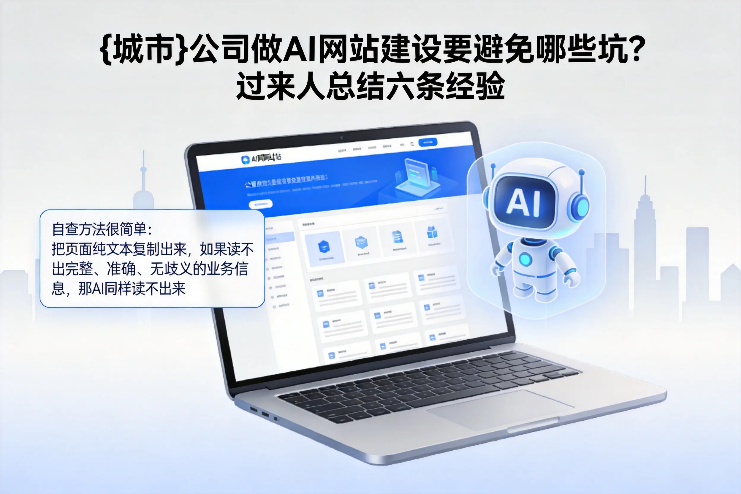 七台河公司做AI网站建设要避免哪些坑?过来人总结六条经验